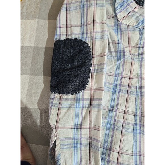 Vigoss Plaid Western Shirt,‎ Pearl Snaps denim, plaid size M - Picture 4 of 12